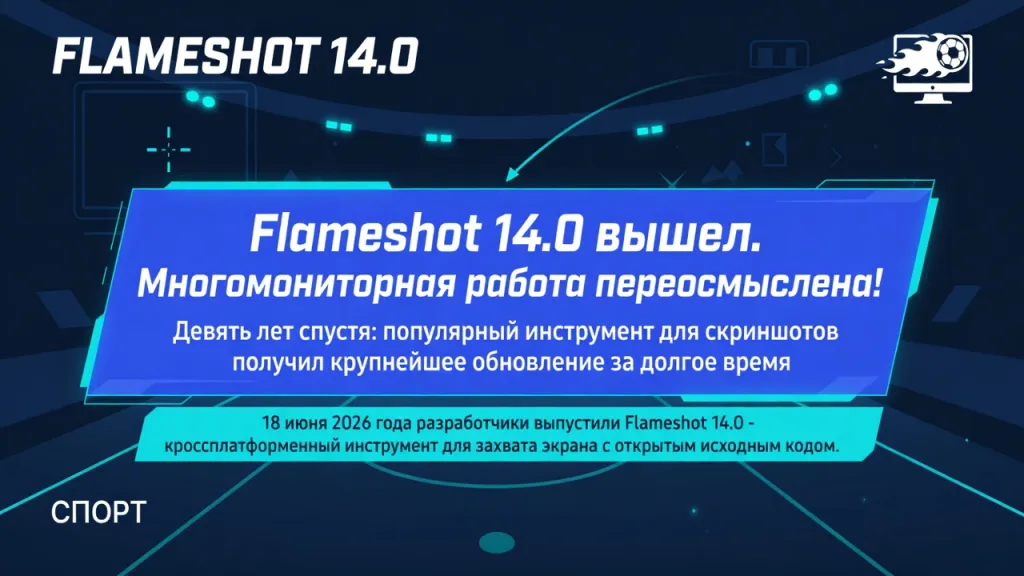 Flameshot 14.0 вышел. Многомониторная работа переосмыслена!