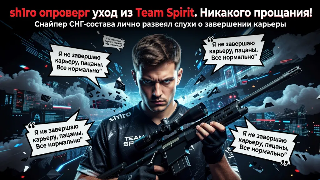 Sh1ro опроверг уход из Team Spirit. Никакого прощания!
